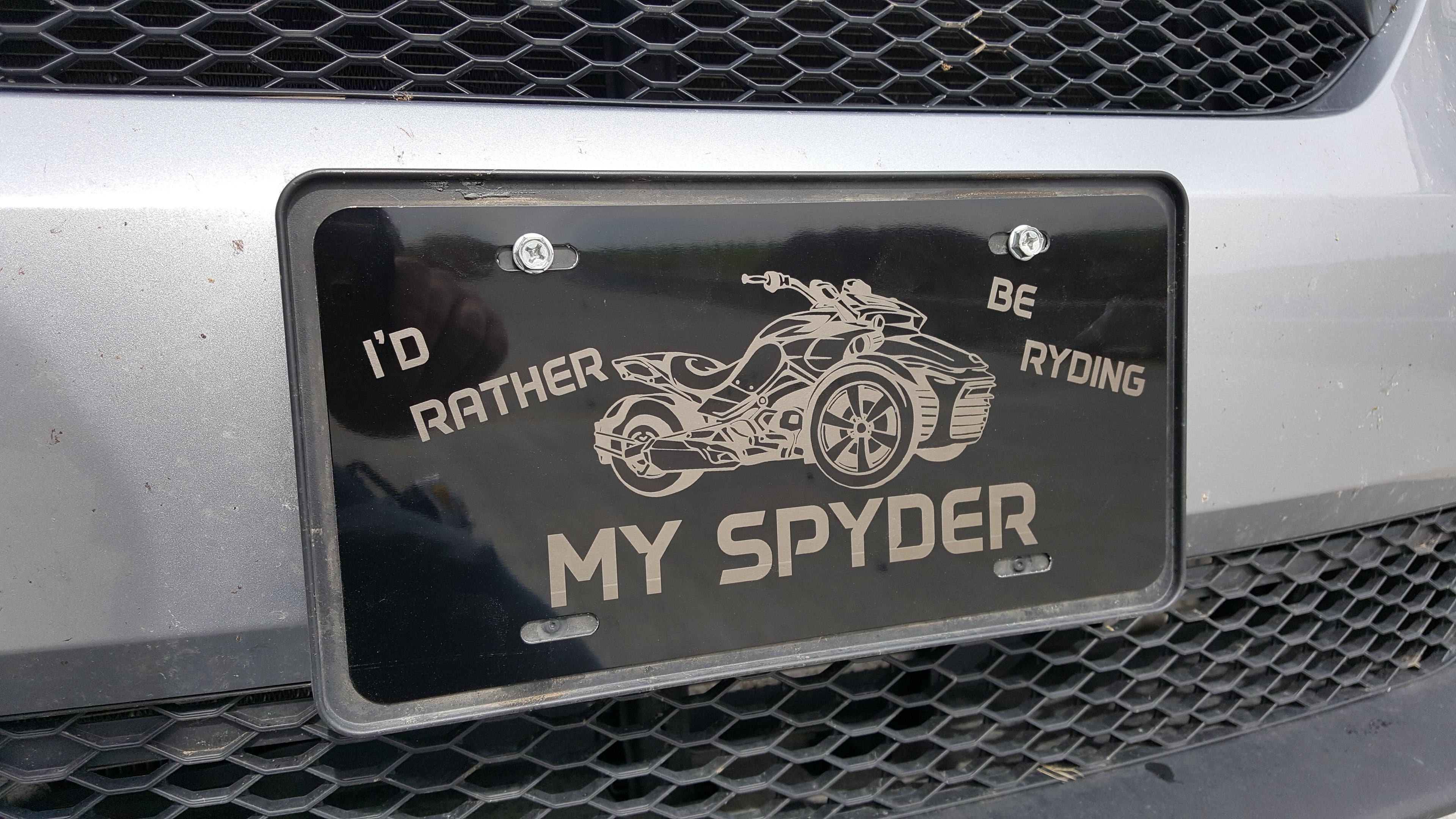 Can Am Spyder Themed License Plate