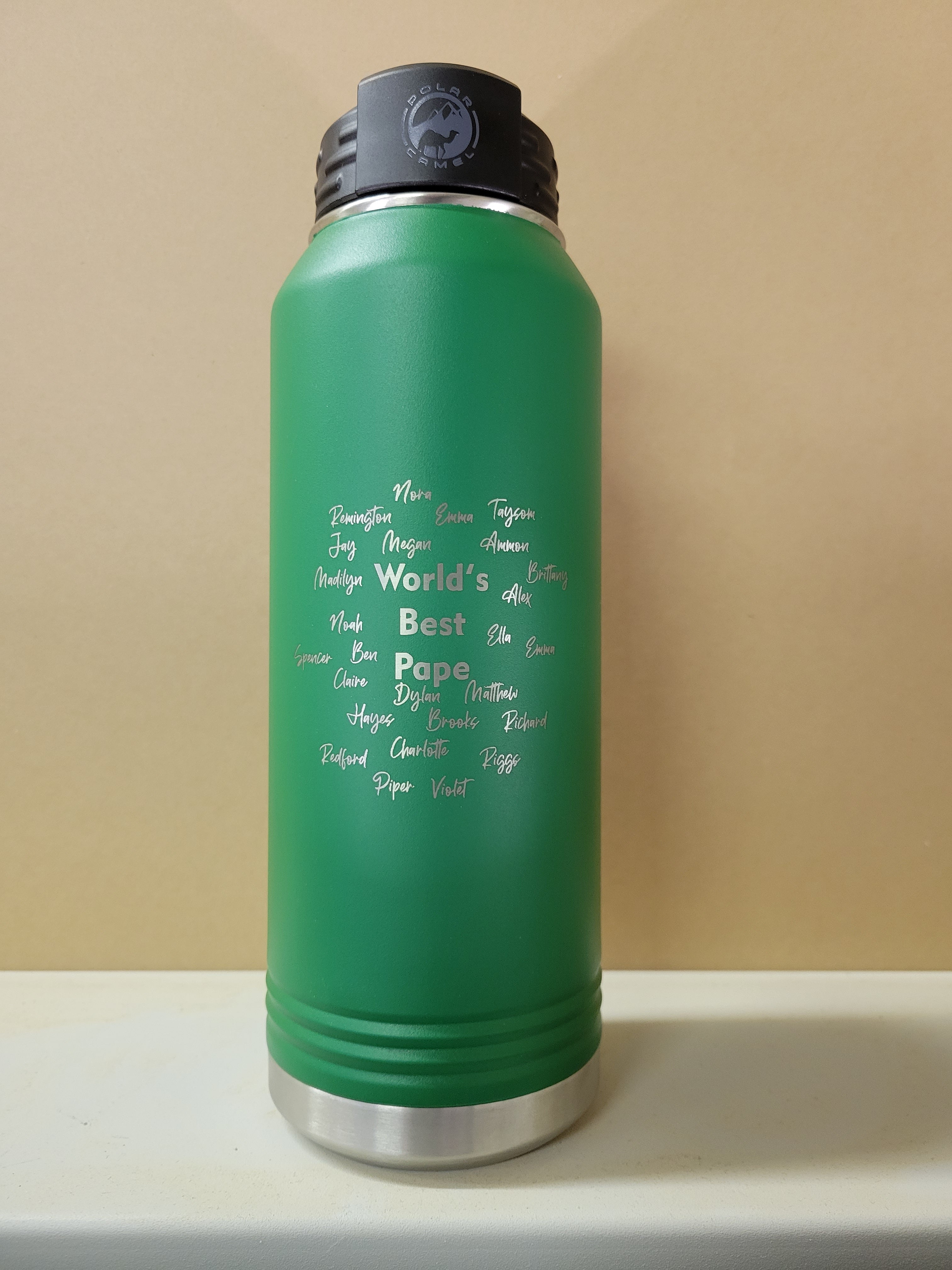 Family Themed 32 ounce Water Bottle