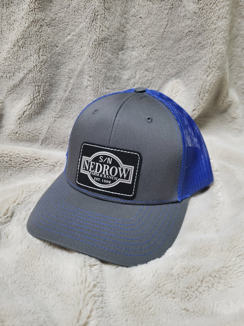 Customized Hats - Richardson 112 with rectangle leatherette patch
