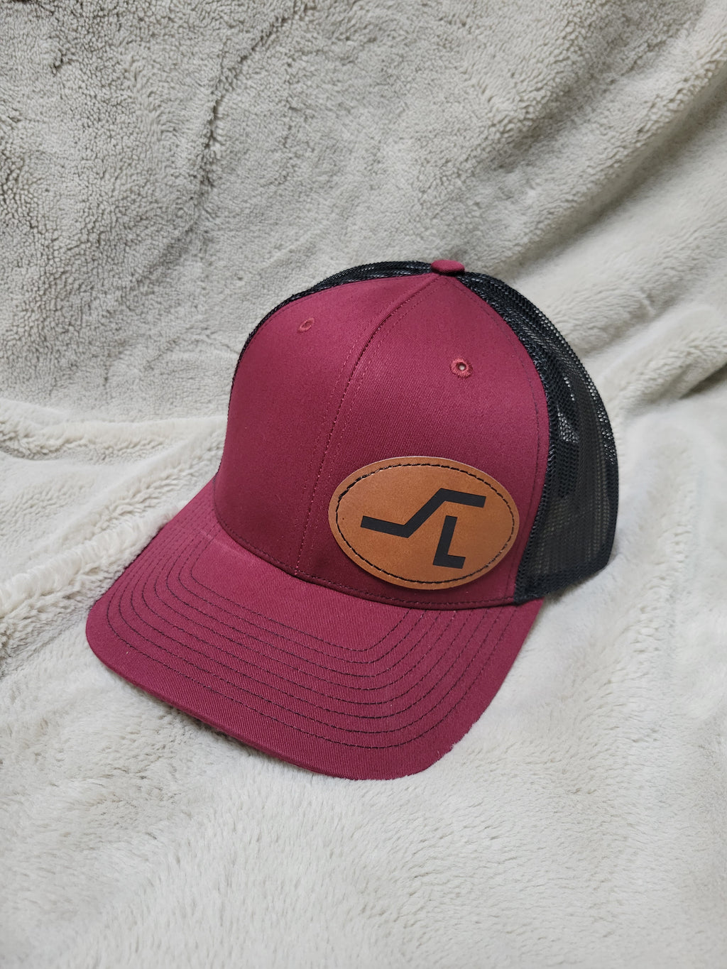 Customized Hats - Richardson 112 with oval leatherette patch