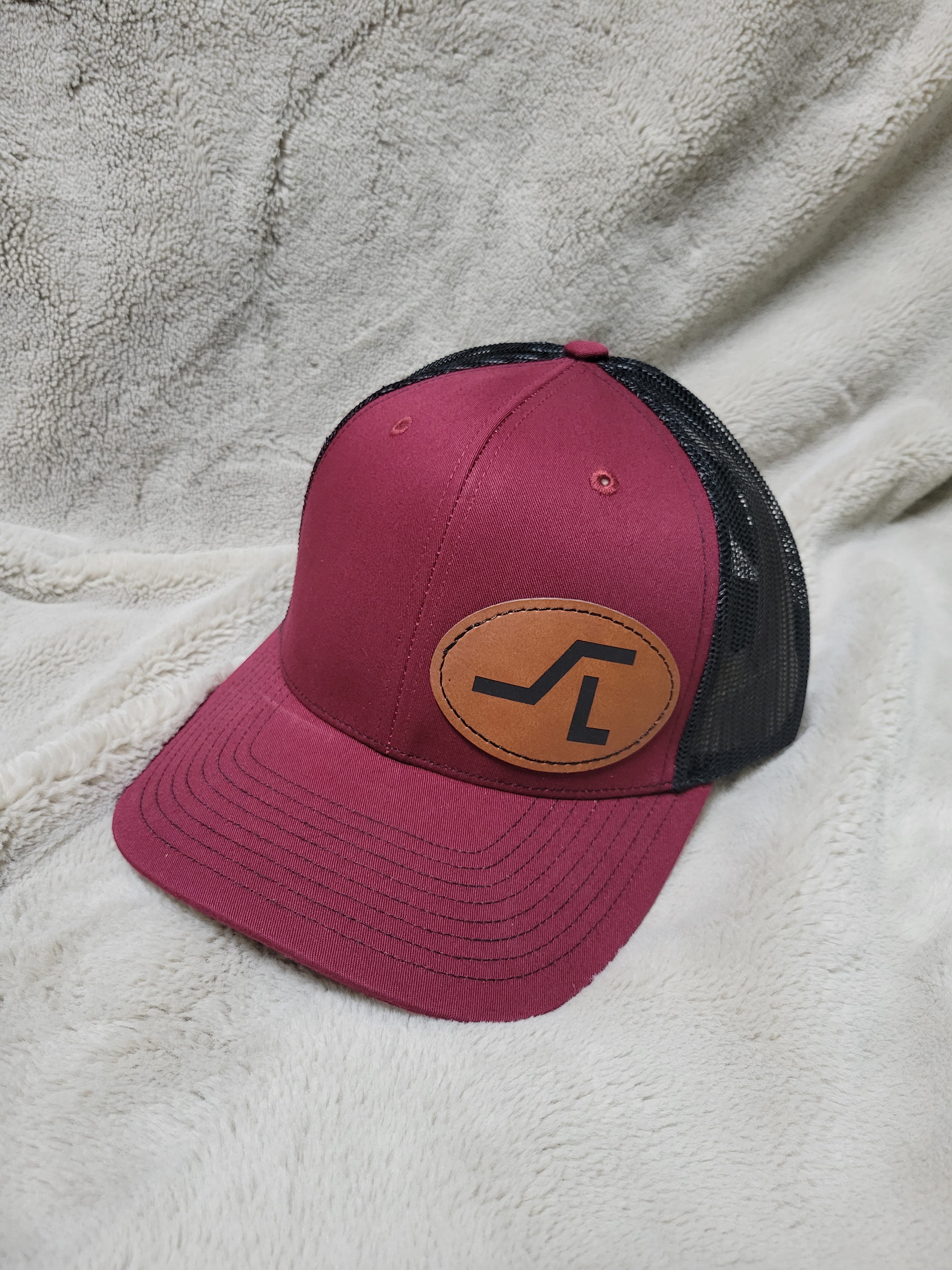 Customized Hats - Richardson 112 with oval leatherette patch