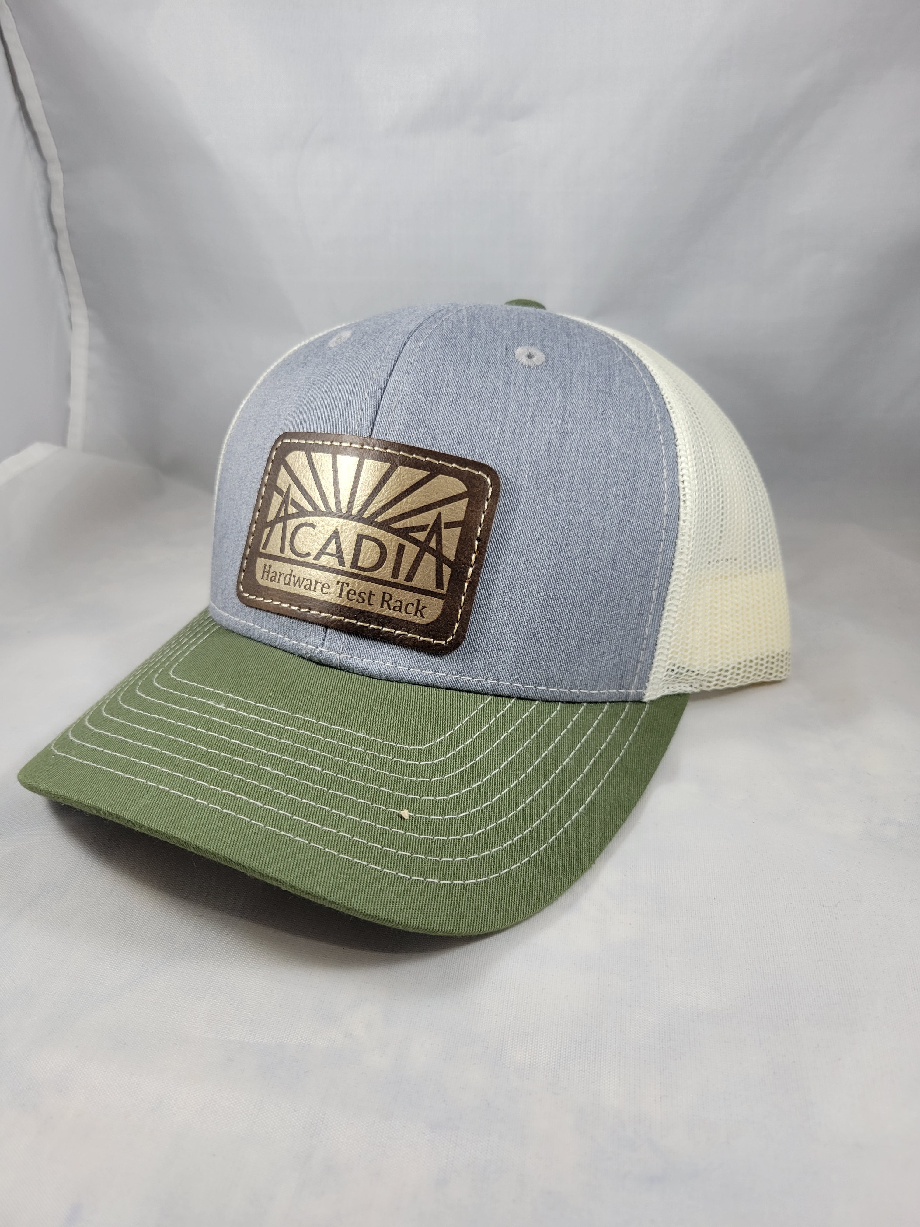 Customized Hats - Richardson 112 with rectangle leatherette patch