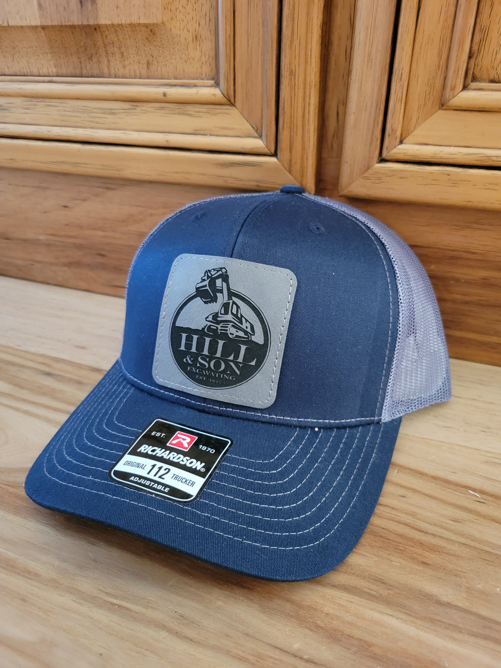 Customized Hats - Richardson 112 with square leatherette patch