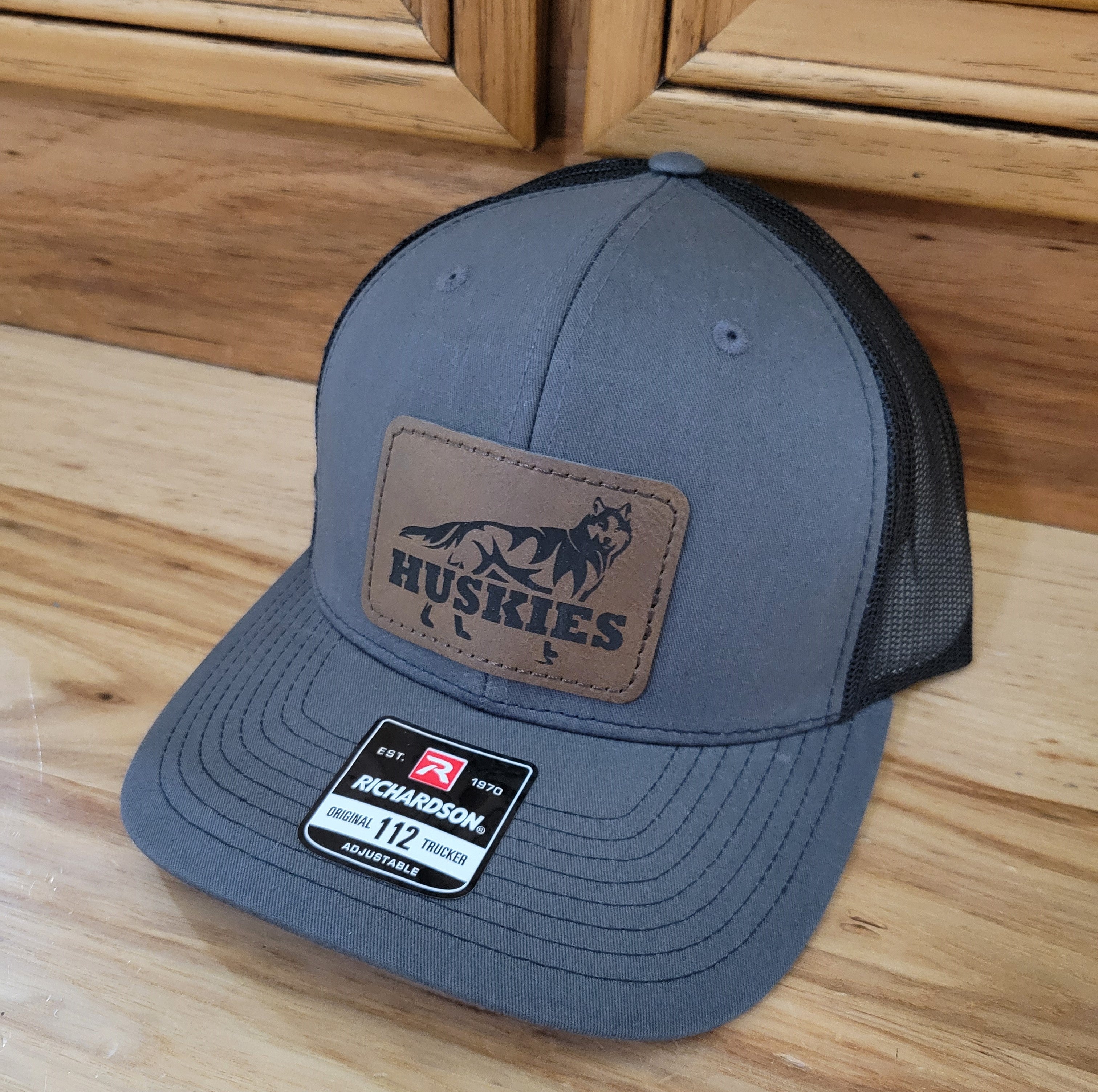 Customized Hats - Richardson 112 with rectangle leatherette patch