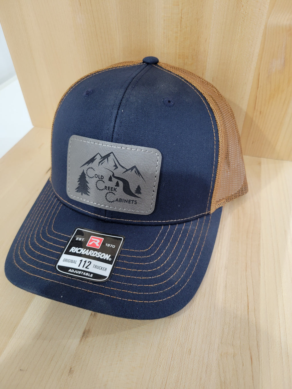 Customized Hats - Richardson 112 with rectangle leatherette patch