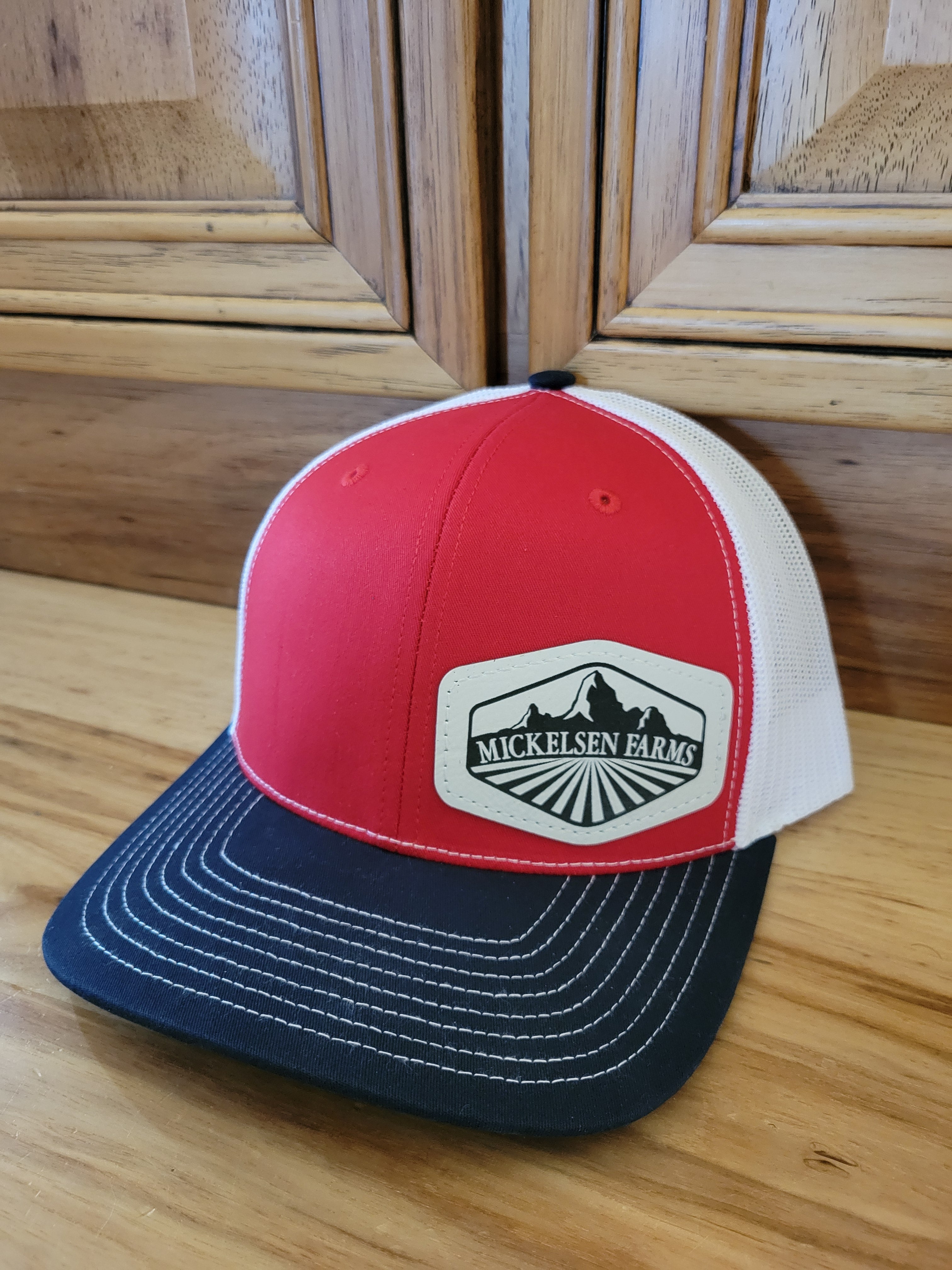 Customized Hats - Richardson 112 with hex leatherette patch