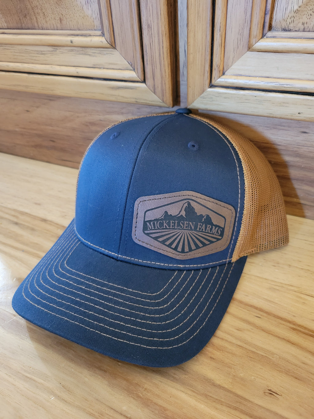 Customized Hats - Richardson 112 with hex leatherette patch