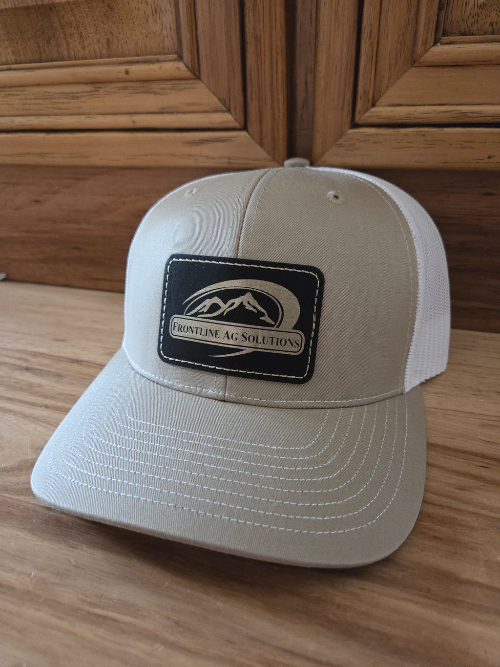 Customized Hats - Richardson 112 with rectangle leatherette patch