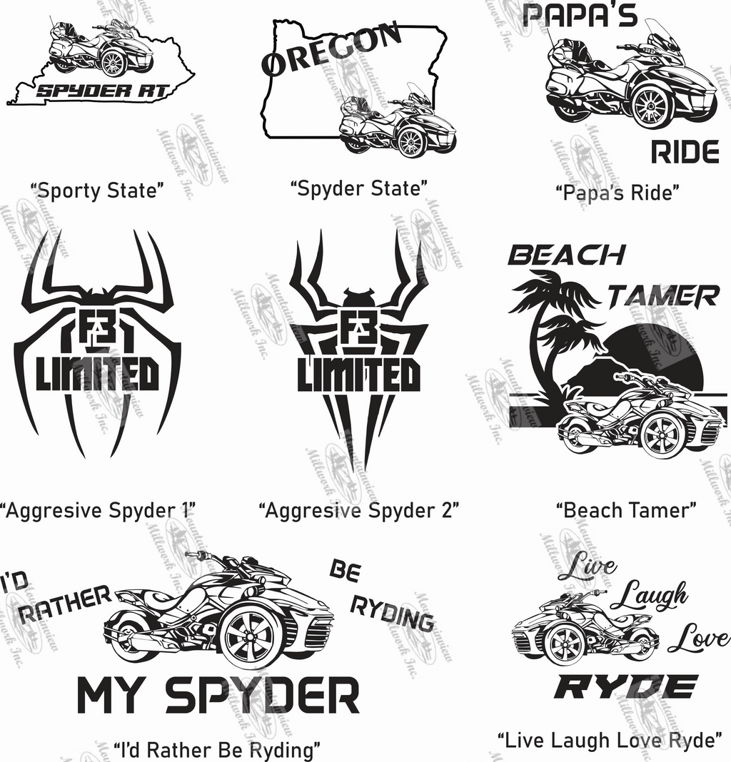 Can Am Spyder Themed License Plate