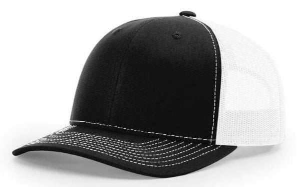Customized Hats - Richardson 112 with round leatherette patch