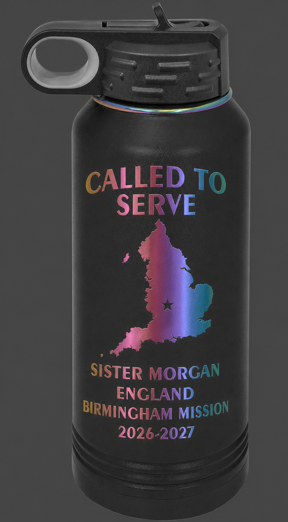 LDS Missionary 32 ounce Ion Plated Water Bottle