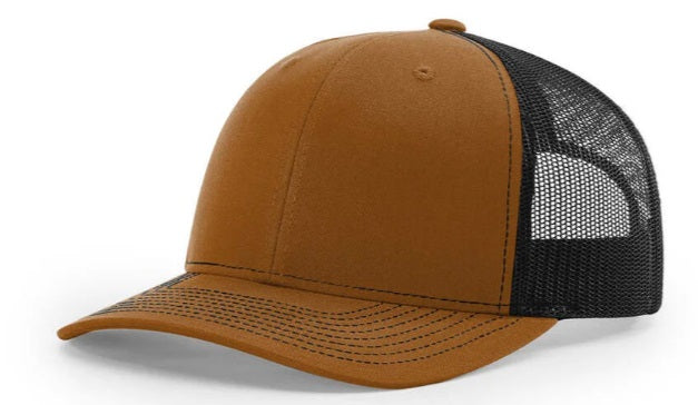 Customized Hats - Richardson 112 with square leatherette patch