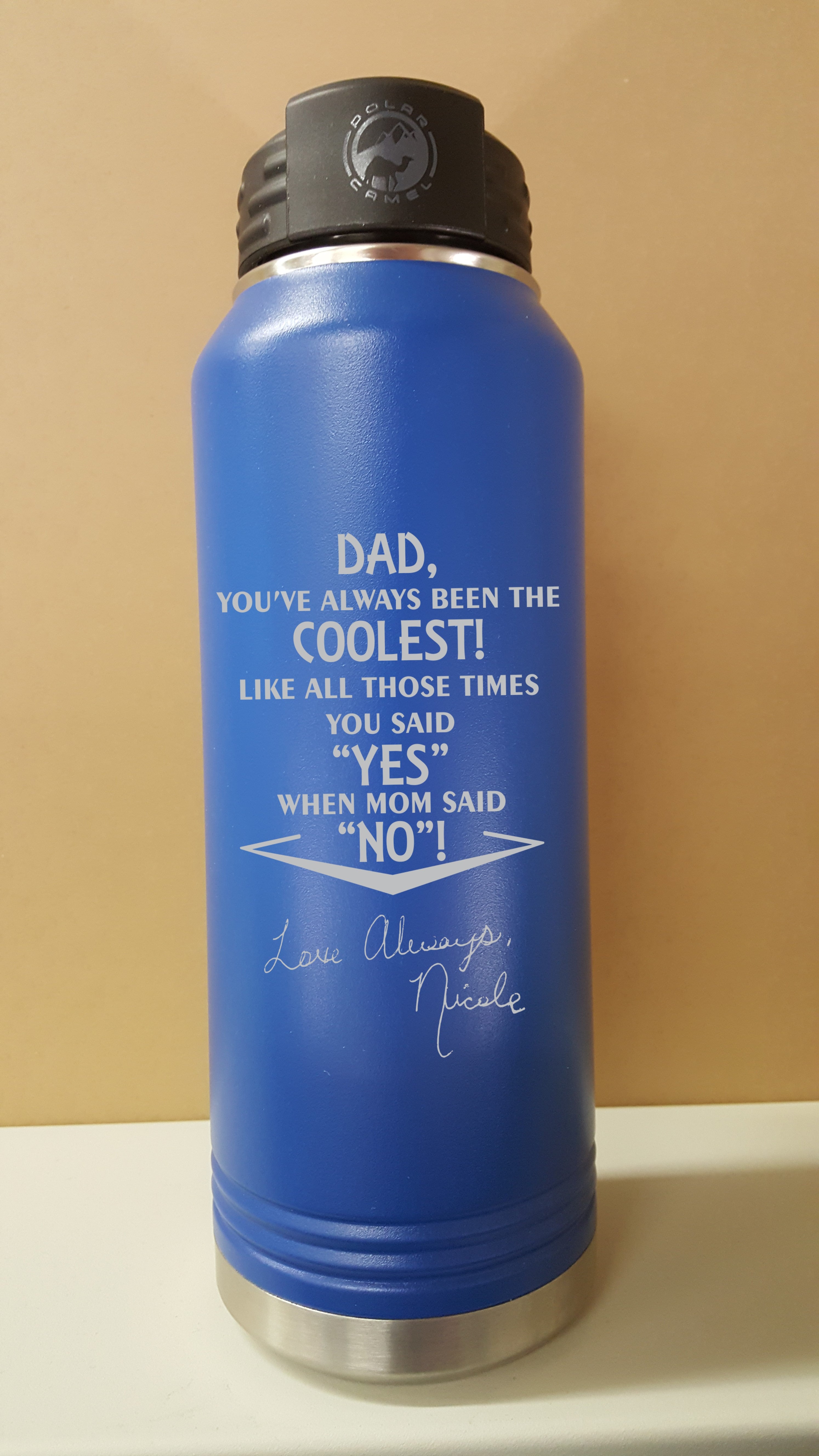Coolest Dad 32 ounce Sports Bottle