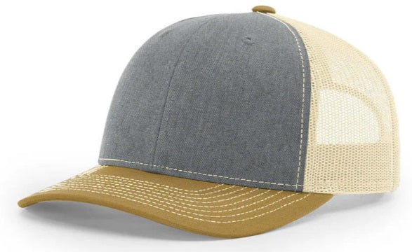 Customized Hats - Richardson 112 with rectangle leatherette patch