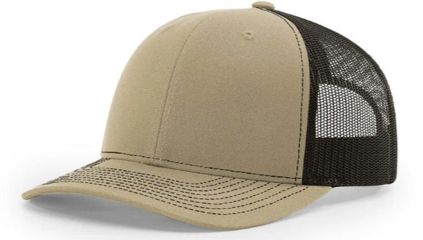 Customized Hats - Richardson 112 with rectangle leatherette patch