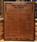 The Articles of Faith plaque