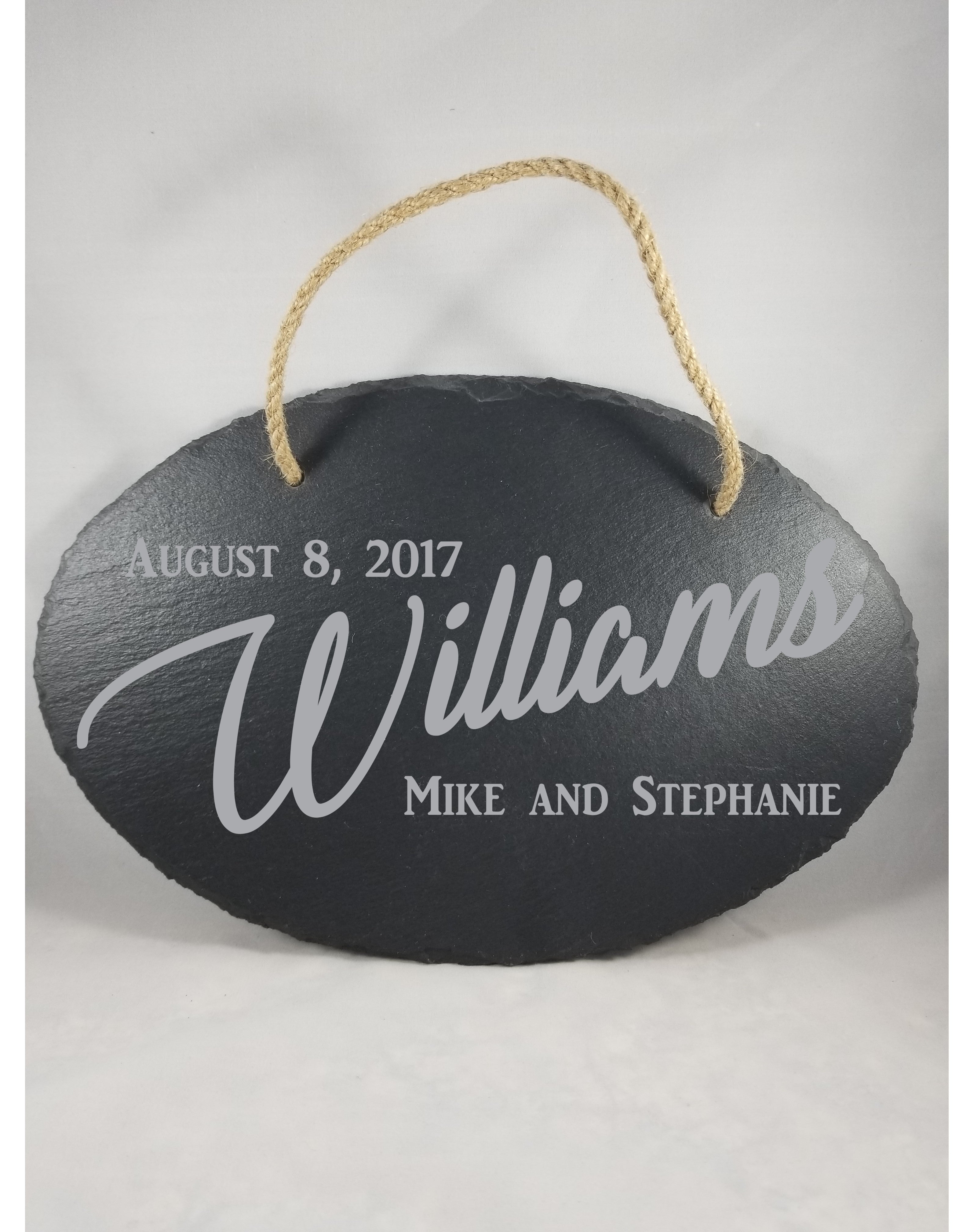 Oval Slate Wall Plaques