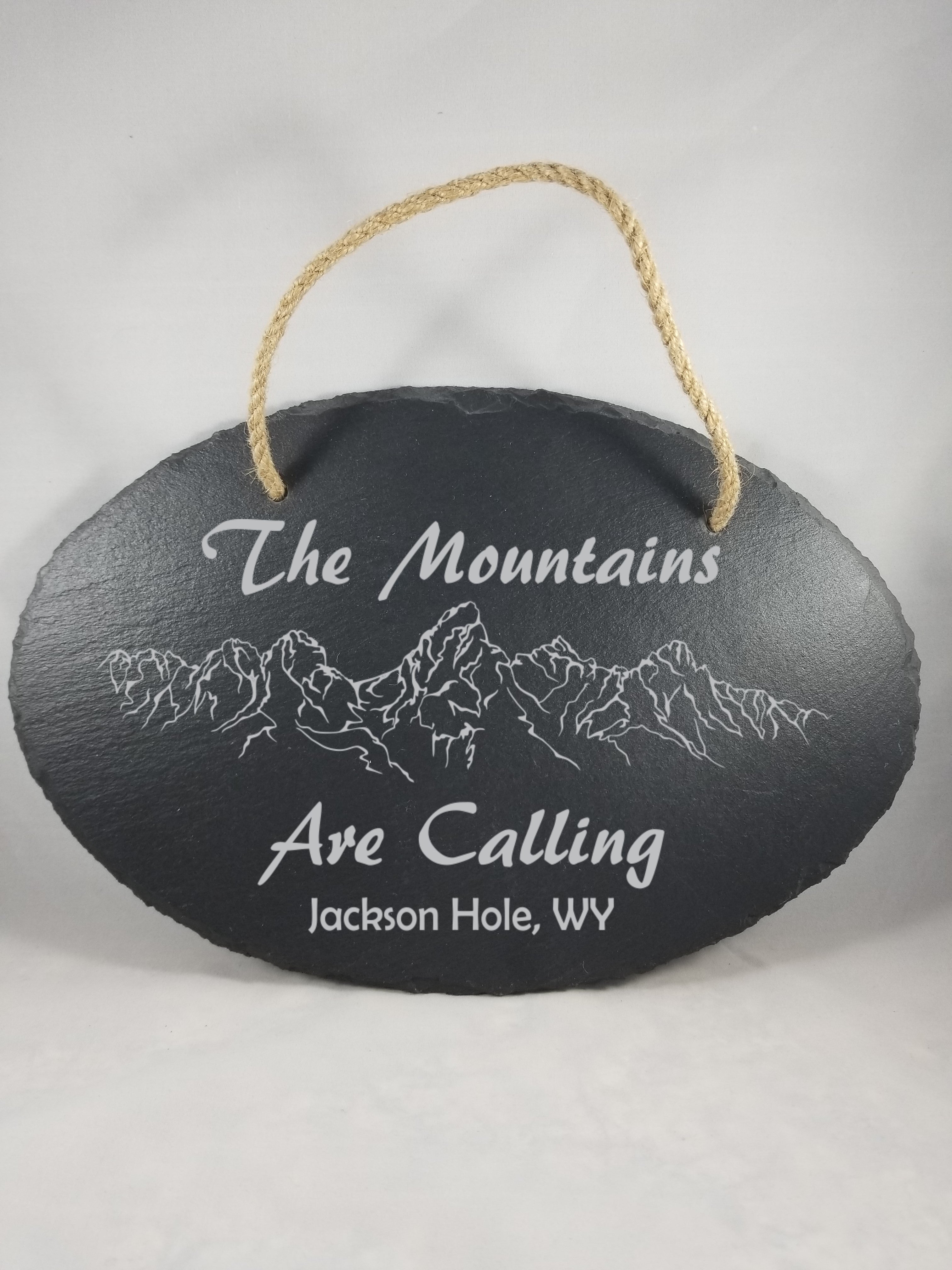 Oval Slate Wall Plaques