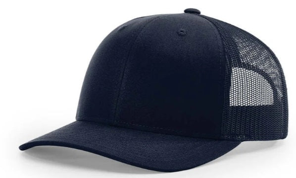 Customized Hats - Richardson 112 with rectangle leatherette patch