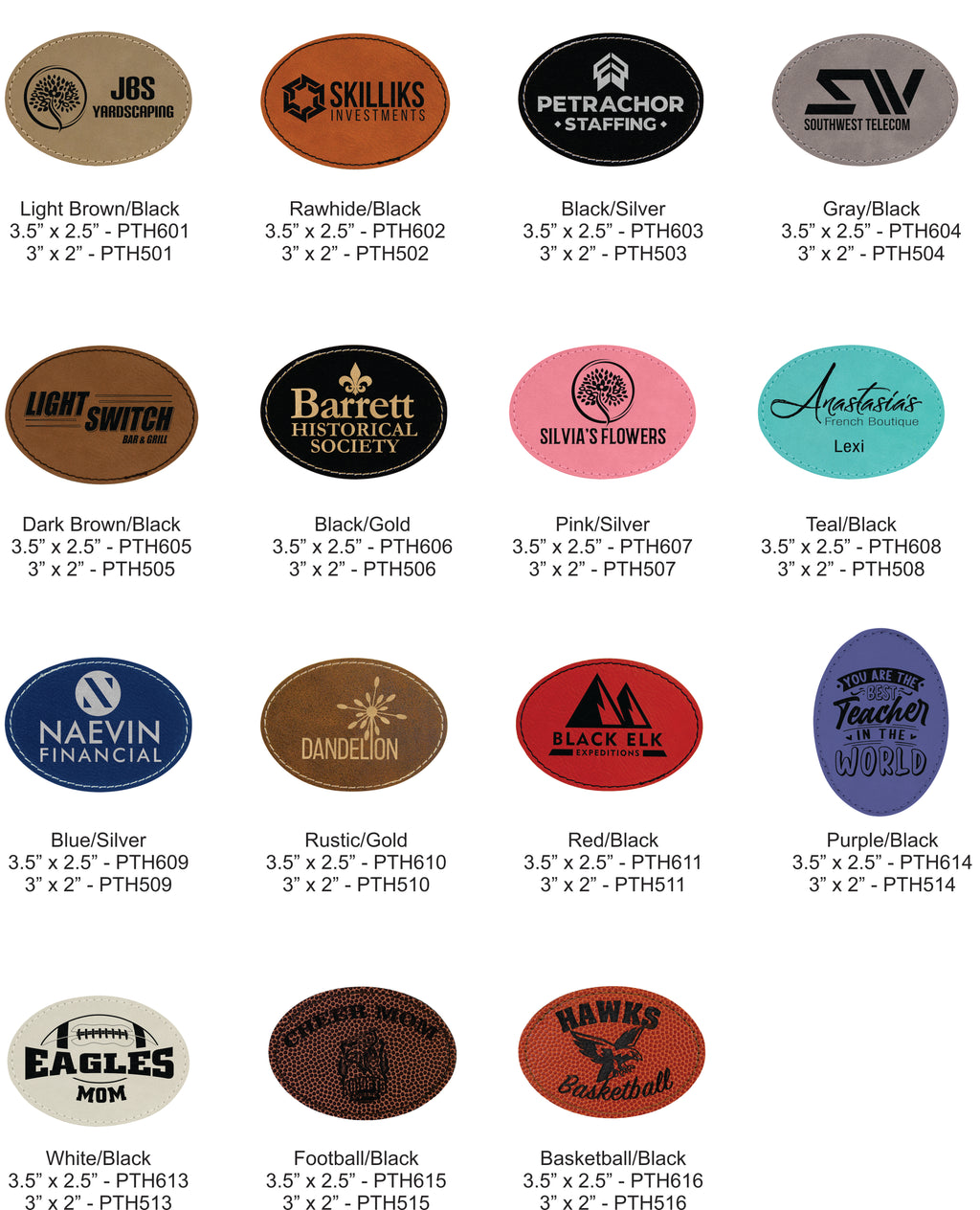 Customized Hats - Brimco with Oval leatherette patch
