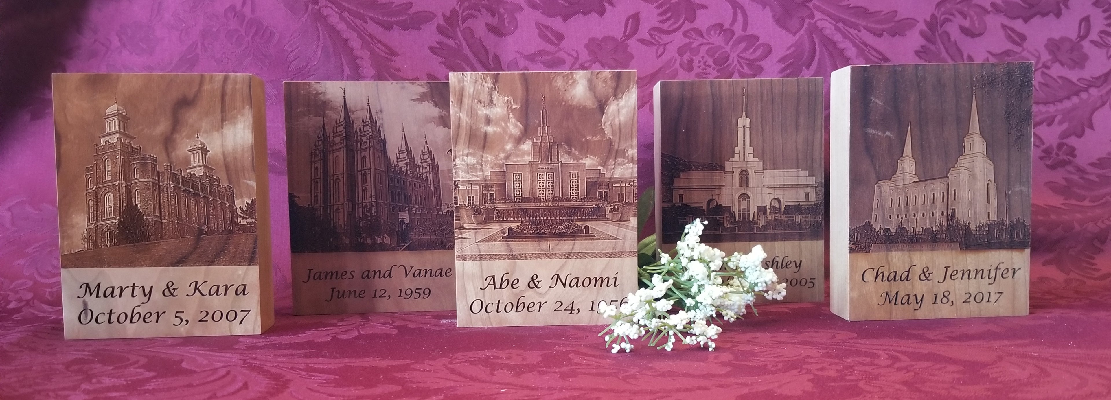 Temple Photo plaque