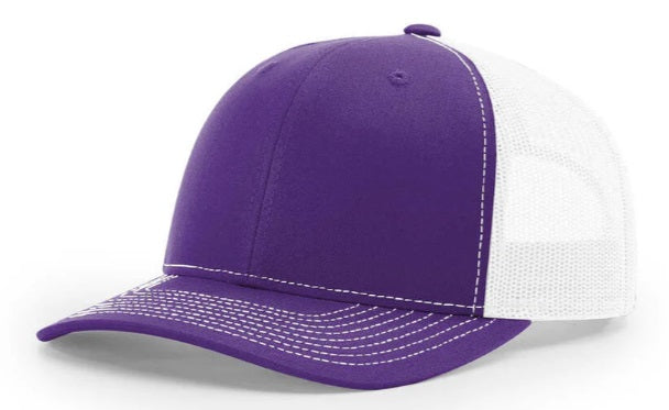 Customized Hats - Richardson 112 with rectangle leatherette patch