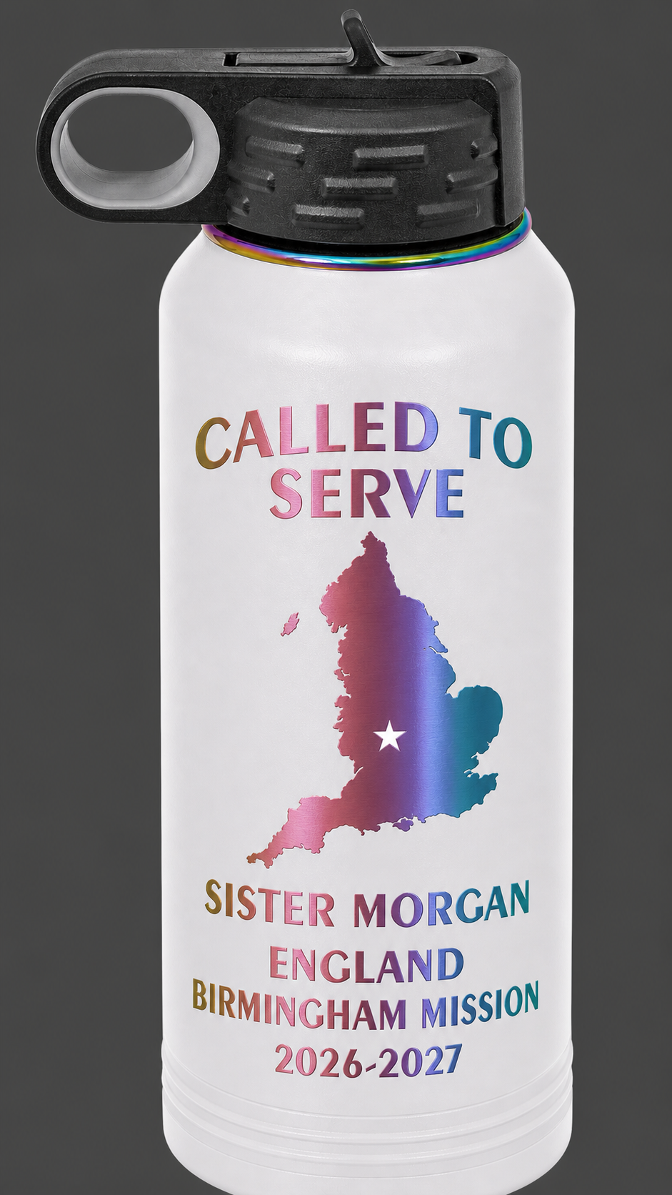 LDS Missionary 32 ounce Ion Plated Water Bottle