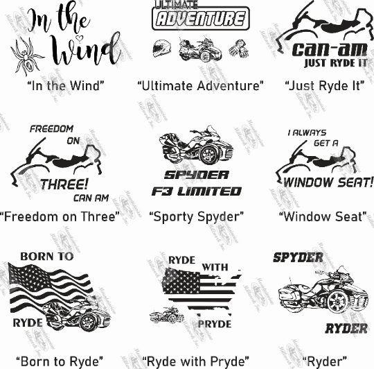 Can Am Spyder Themed License Plate